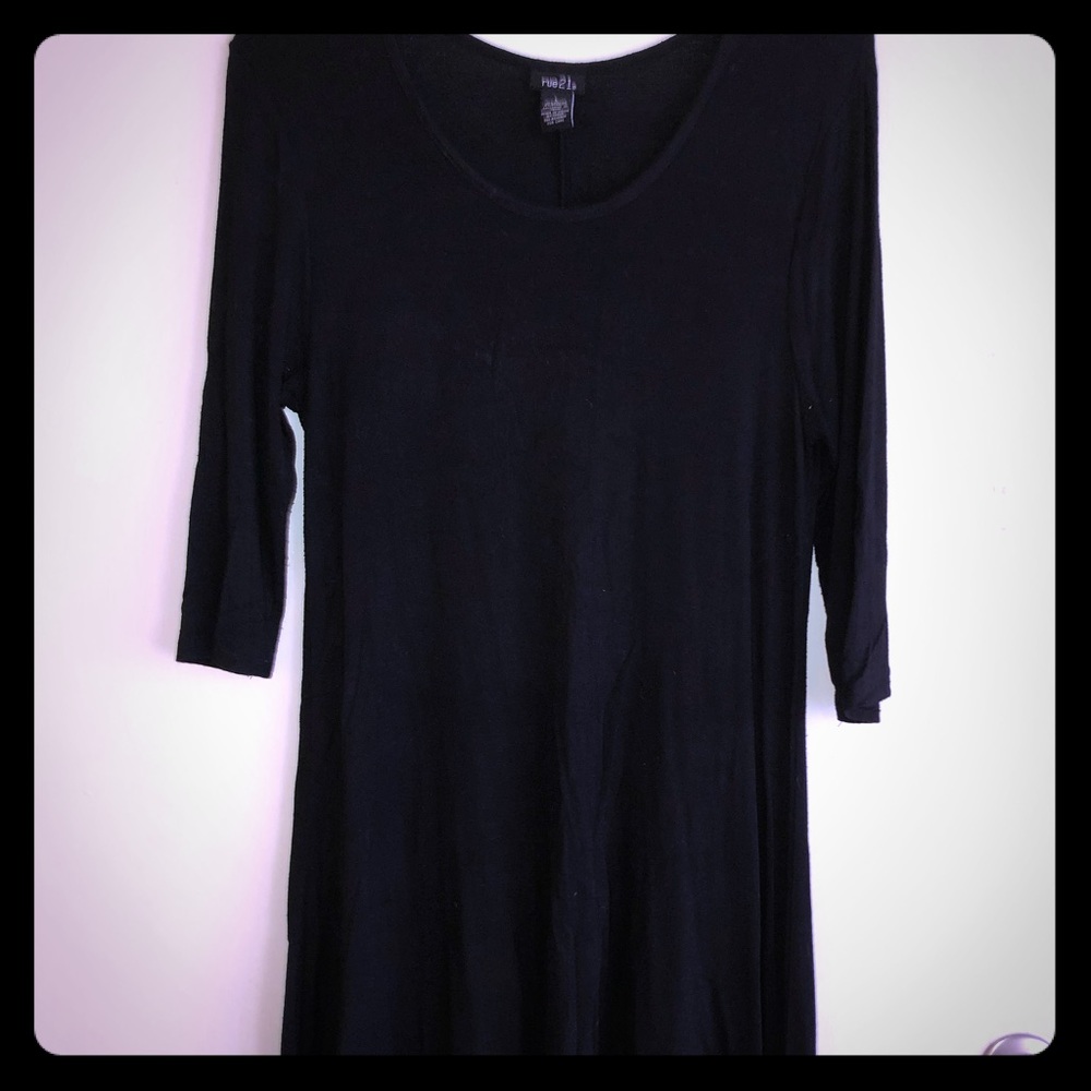 Rue21 Black long sleeve shift dress